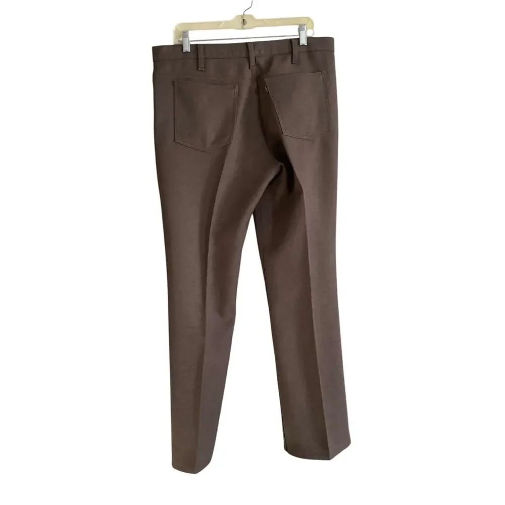 Vintage 80s Levi's Black Tab Brown Straight Leg Pants 36x30